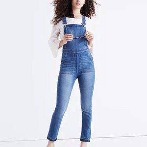 MADEWELL Skinny Drop Hem Overalls Sz M. Like new!